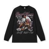 Vintage T-shirts American Vintage Print Short Sleeve T-Shirt Autumn