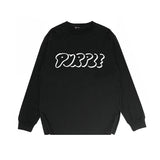 Purple Brand Long Sleeve T-Shirt Fashion Loose Long Sleeve Top
