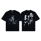 ERD T Shirts Cartoon Print Loose-Fitting Casual T-shirt