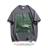 Men T-shirt Short Sleeve T-shirt Top Summer Half Sleeve Loose Casual