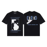 ERD T Shirts Short Sleeve Logo Cartoon Print Loose Casual