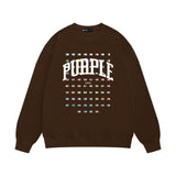 Purple Brand Sweatshirt Loose Crew Neck Sweater