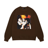Purple Brand Sweatshirt Loose Crew Neck Sweater