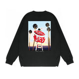 Purple Brand Long Sleeve T-Shirt Fashion Loose Long Sleeve Top