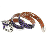Hip-hop punk rhinestone belt punk style