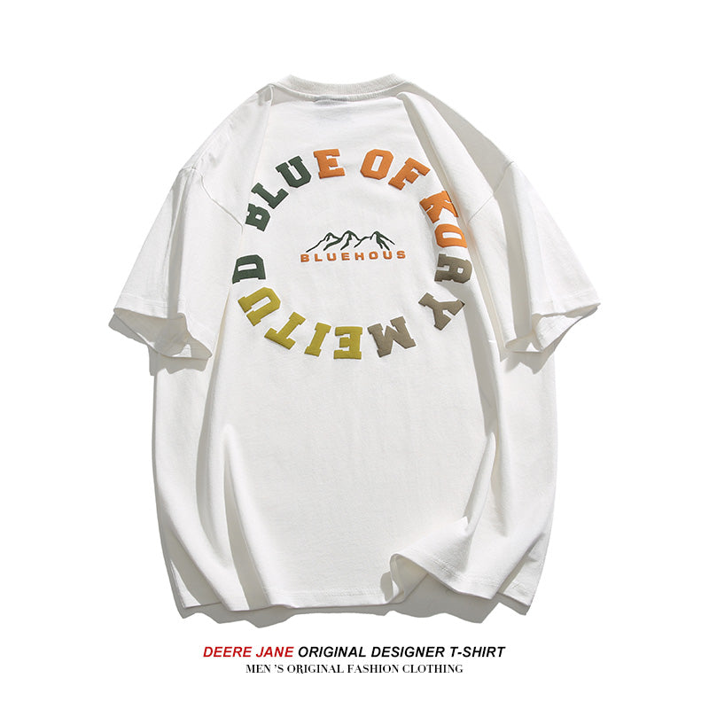 Men's T-Shirts Short-Sleeved T-shirt Men's Summer Loose Casual Top