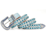 Hip-hop punk rhinestone belt punk style