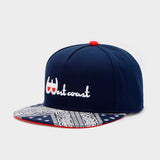 Trendy flat brimmed hat westcoastembroider