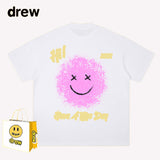 Drew T Shirts Short-Sleeved Clothes T-shirt Anime Smiley