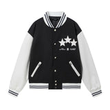Amiri Jacket AMI Pattern Lapel Baseball Jacket for Men and Women