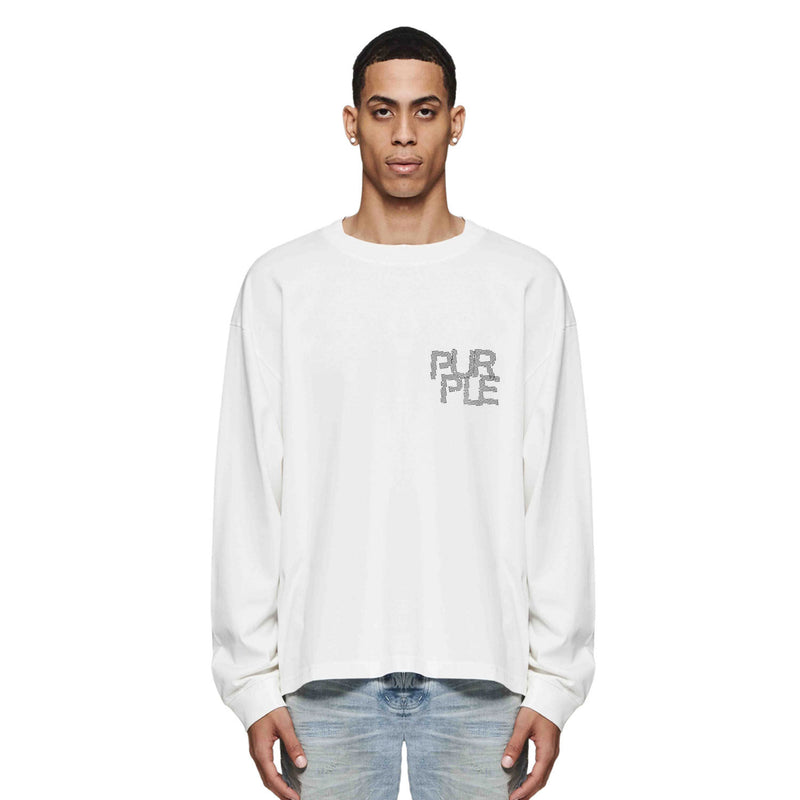 Purple Brand Long Sleeve T-Shirt Fashion Loose Long Sleeve Top
