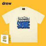 Drew T Shirts Smiley Letter Printed T-shirt