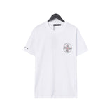CHH Chrome Heart T Shirts Croix Cross Leather Printed Short Sleeve T-Shirt