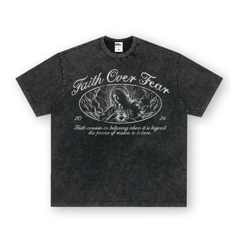 Vintage T-shirts Vintage Printed Short Sleeve T-Shirts Washed and Old
