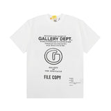 Gallery Dept T-Shirt Alphabet Slogan Printed Retro Washed Short Sleeve T-Shirt