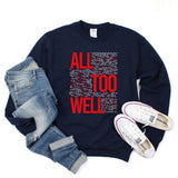 Vintage All Too Well Sweatshirt Eras Tour Mindnight Hoodie