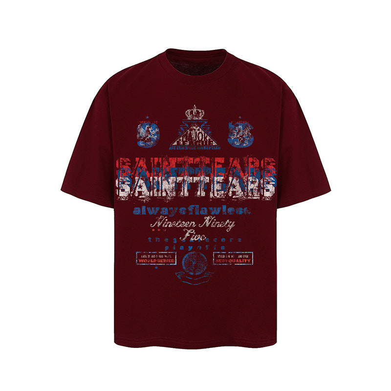 Men Vintage T-Shirts Saint Michael Tee Saint Tears