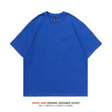 Men's T-Shirts Summer Short-Sleeved T-shirt Men's Loose All-Match Solid Color Casual