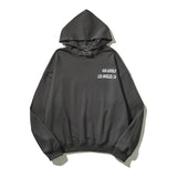 Kanye West Sunday Service Hoodie Dog Vintage Print Distressed Terry Hooded Sweater