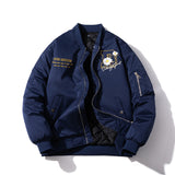 Mens Vintage Jackets Floral Embroidered Jacket Loose Casual Baseball Uniform