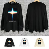 Purple Brand Long Sleeve T-Shirt Fashion Loose Long Sleeve Top