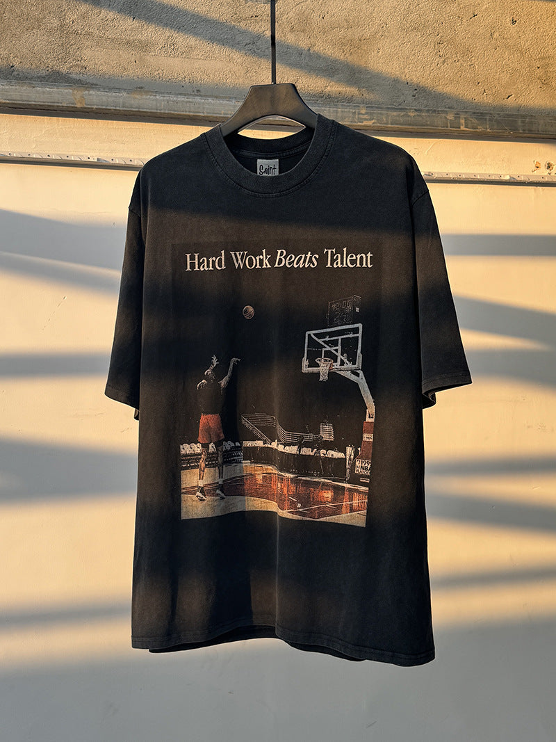 Men Vintage T-Shirts "Kobe, Fearless Motivation Hard Work Beats Talent" Saint Michael T-Shirt