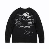 ERD Sweatshirt Farewell to the Ground Printed Punk Rock round Neck Long Sleeve T-shirt