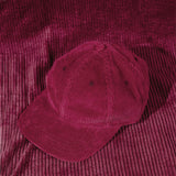 Trendy flat brimmed hat corduroy retro