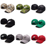 Trendy flat brimmed hat eagle embroider sunshade and windshield