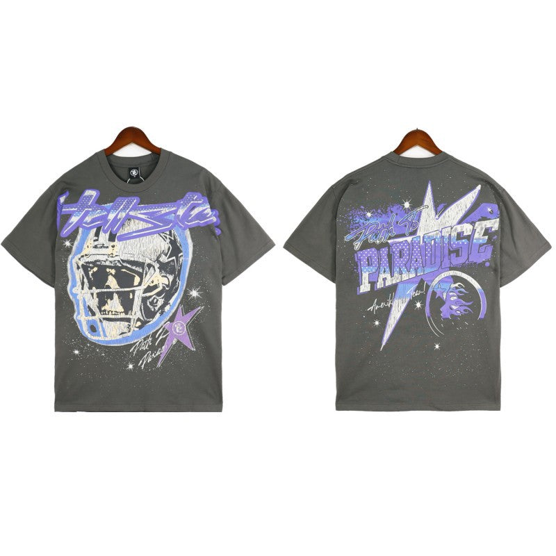 HS Shorts Distressed Casual Short Sleeve
