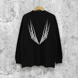 Purple Brand Long Sleeve T-Shirt Fashion Loose Long Sleeve Top