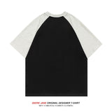 Men T-Shirts Summer Patchwork Short-Sleeved T-shirt Men's All-Matching