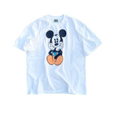 Mens Vintage T-Shirts SAINT MICHAEL CHO Mickey Print Old Vintage Wash T-Shirt