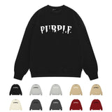 Purple Brand Sweatshirt Loose Crew Neck Sweater