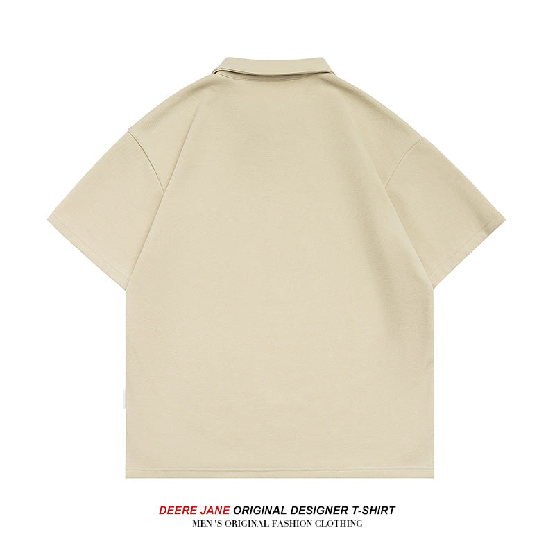 Men T-Shirts Polo Shirt Men's Short-Sleeved T-shirt Summer Couple Loose Casual