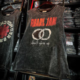 Pearl Jam T Shirts Doors Ramones Rock Washed Vintage Tank Top Cotton Sleeveless T-Shirt(Part1)