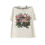 Men Vintage T-Shirts vintage short-sleeved Ouyang Nana rich club casual T-shirt
