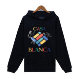 Casablanca Hoodie autumn/winter print hooded sweater for men and women