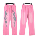 HS JacketsHS Hoodie & Pants Wash Old Vintage Men's and Women's Loose Casual Sweater Sweatpants