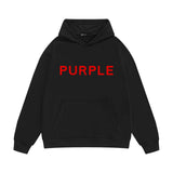Purple Brand Hoodie Fashion Loose Hooded Sweater