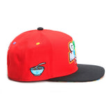 Trendy flat brimmed hat good moodsembroider spring and summer cap