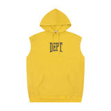 Gallery Dept Hoodie Letter Sleeveless Hooded Sweater