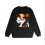 Purple Brand Long Sleeve T-Shirt Fashion Loose Long Sleeve Top