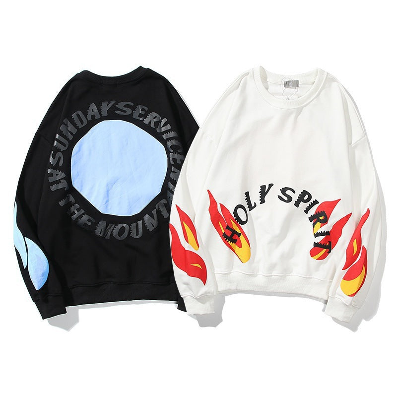 Jesus Is King Sweater Autumn And Winter Kanye Fashion Brand Men'S Clothing Letter Printing Men'S Round Neck Sweater