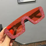 Trendy punk glasses retro sunshade