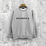 Purple Brand Sweatshirt Loose Crew Neck Sweater
