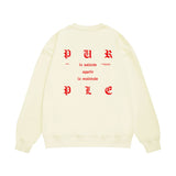 Purple Brand Sweatshirt Loose Crew Neck Sweater