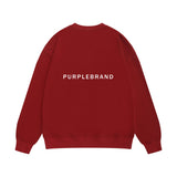 Purple Brand Sweatshirt Loose Crew Neck Sweater