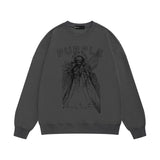 Purple Brand Sweatshirt Loose Crew Neck Sweater