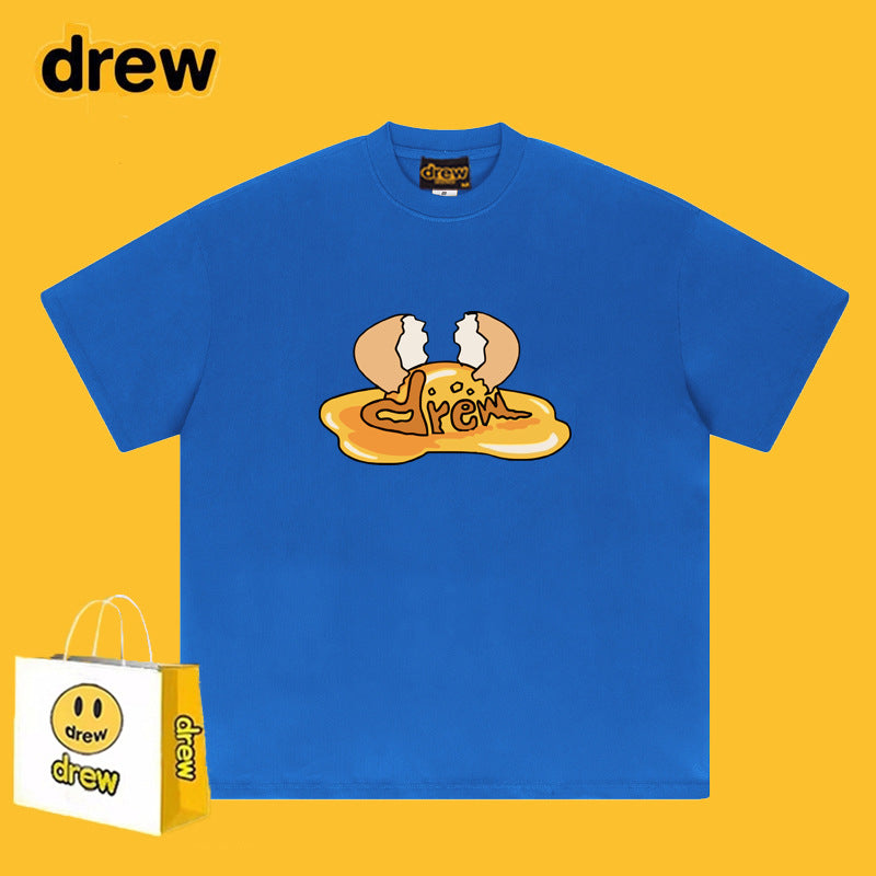Drew T Shirts Short-Sleeved T-shirt Smiley Face